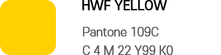 로고컬러 HWF YELLOW pantone 109C / C4 M22 Y99 K0